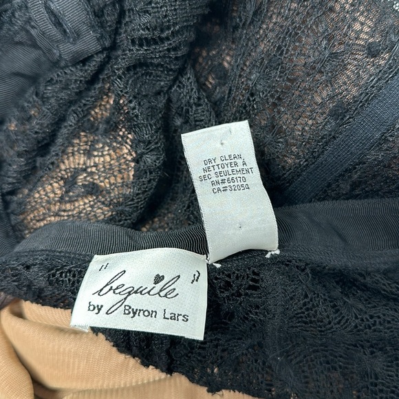 Beguile by Byron Lars Mona Dress Button Down Front  Lace Black Size 0 - Picture 12 of 13